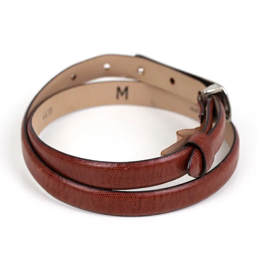 Ann Taylor TAN BROWN PEBBLED GENUINE LEATHER 3/4